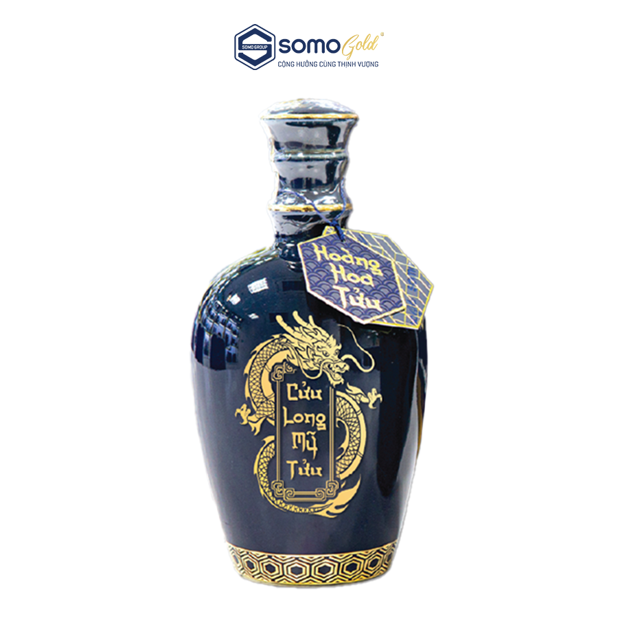 Hộp quà SUM VẦY 2 CHAI | Hoàng Hoa Tửu + Minh Mạng Tửu - Bình sứ Bát Tràng - 500ml